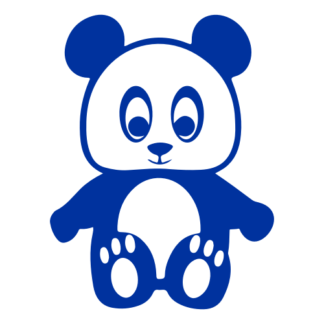 Hugging Panda Decal (Blue)